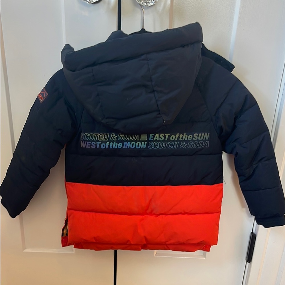 Scotch & Soda Kids Two-Tone Jacket - Black and Red